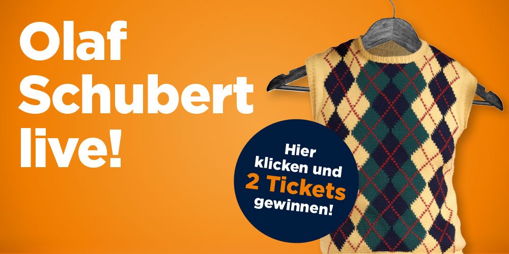 Gewinnen Sie Karten für <br />Olaf Schubert