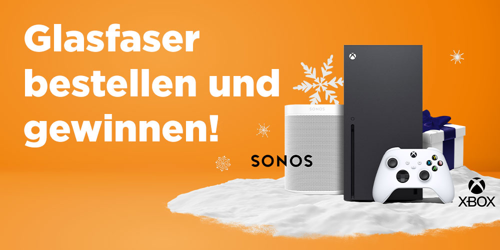 Glasfaser bestellen und gewinnen!