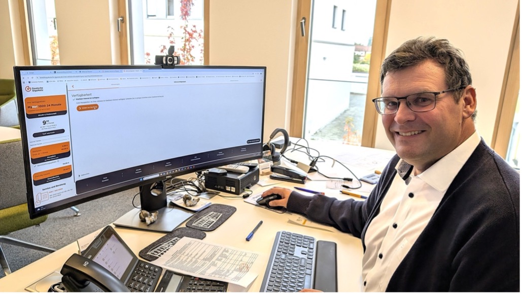 Deutsche GigaNetz in Plankstadt Bürgermeister Drescher