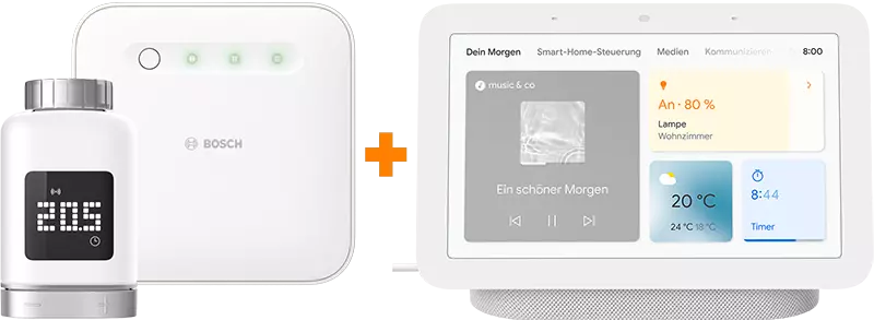 Bosch Starter Set Heizen II + Google Nest Hub (2. Gen)