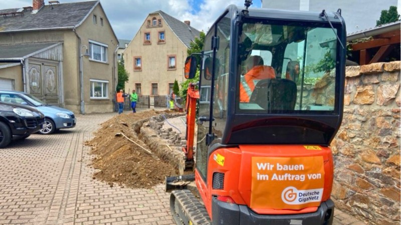 Große Fortschritte in Frohburg: 50 Prozent der Hausanschlüsse sind erfolgreich hergestellt