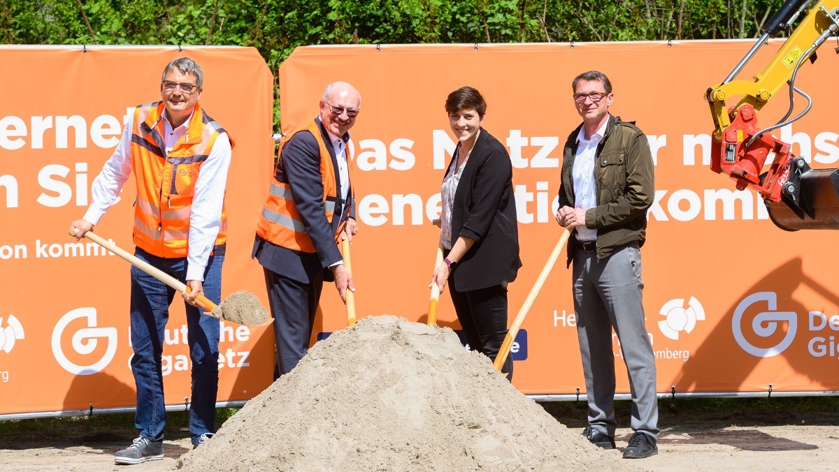 Digital durchstarten: In Flein beginnt die Deutsche  GigaNetz mit dem Glasfaserausbau