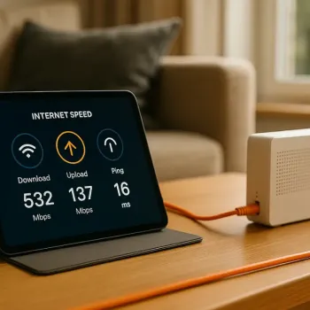Speedtest für Glasfaser-Internet – Download, Upload und Ping messen